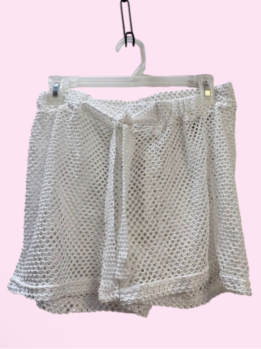 NWT fishnet swimsuit cover up shorts